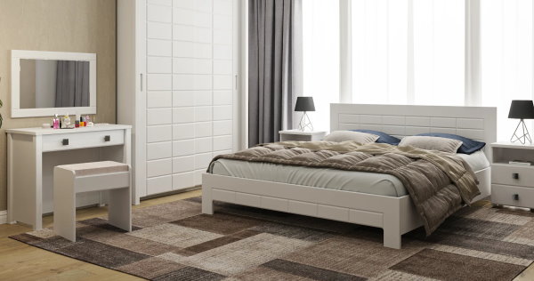 Фото Кровать двуспальная Изабель ИЗ-713К (СМ 180х200) без основания от производителя Компасс в Крыму по цене 21 980 ₽