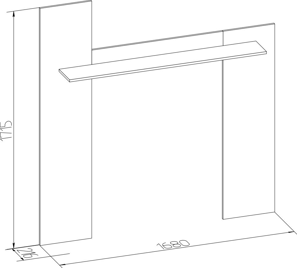 Фото Полка навесная Леон-4  от производителя Глазов в Крыму по цене 2 850 ₽