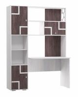 Фото pryamye-kompyuternye-stoly стол письменный омега-16 с надстройкой производитель Фант-мебель