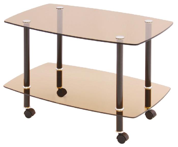 Стол сервировочный  (пластик, стекло-тонированный (Мебель из стекла) )