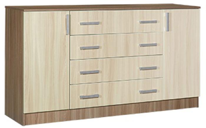 Комод комбинированный Светлана  (ясень шимо светлый-ясень шимо темный (Мебель Маркет) )