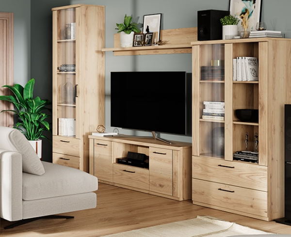 Фото Шкаф с витриной 1V2S Дорсет (Doorset) от производителя Анрэкс в Крыму по цене 16 980 ₽