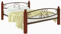 Кровать двуспальная Каролина Lux Plus (СМ 140х200) трубка металл в интернет магазине Планета Комфорта Фото derevyannye-krovati кровать двуспальная каролина lux plus (см 140х200) трубка металл производитель Милсон