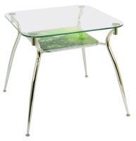 Фото stoly-obedennye-neraskladnye стол обеденный а611 с полкой  производитель Мебель из стекла