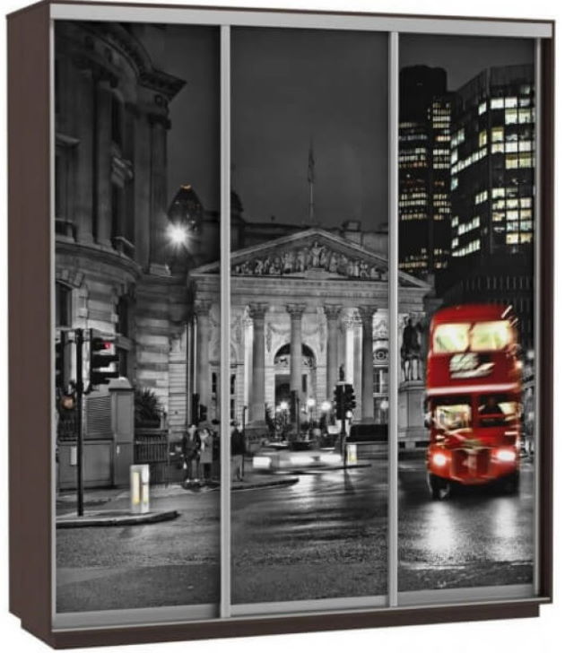 Фото Шкаф-купе Экспресс Трио Фото (1,8х0,6х2,2 - 3 двери) от производителя Мебельная компания Е1 в Крыму по цене 44 410 ₽