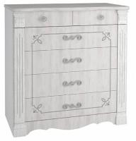 Комод Ольга-1Н  (белый-ясень анкор светлый (Фант-мебель) ) в Крыму от производителя 