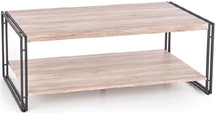 Стол журнальный Halmar Bavaria (металл окрашенный, мдф-дуб сан тан ремо,  черный (Halmar ) )