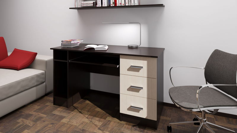 Фото Стол компьютерный ПКС-4 (1,4) от производителя ПАМИР в Крыму по цене 6&nbsp;940 ₽