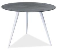 Стол обеденный Signal Evita (металл, стекло-серый,  белый (Signal) ) в Крыму от производителя в интернет магазине Планета Комфорта Стол обеденный Signal Evita (металл, стекло-серый,  белый (Signal) ) в Крыму от производителя