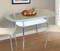 Фото stoly-obedennye-neraskladnye стол обеденный со-5с с полкой мдф производитель Марибель