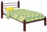 Кровать односпальная Милана Lux (СМ 90х190) трубка металл в интернет магазине Планета Комфорта Фото derevyannye-krovati кровать односпальная милана lux (см 90х190) трубка металл производитель Милсон